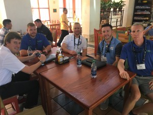 The state of North Carolina was well represented at this table during lunch with (L to R) Scott Strickland, director of stadium operations, Durham Bulls, Kenny Carrick with Raleigh's Eastern Turf Maintenance, Casey Carrick, CSFM and director of athletic grounds & turf management, University of North Carolina at Chapel Hill, AJ Congelli, associate sports turf manager, University of North Carolina, and Phillip Mathis, Eastern Turf Maintenance.