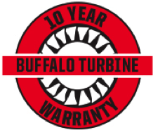 Buffalo Turbine warranty logo | Logo provided by Buffalo Turbine