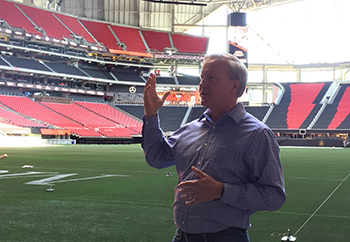 Scott Jenkins at Mercedes Benz Stadium (Photo: AT Staff)