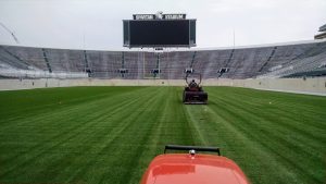 Spartan Stadium is one of the primary fields looked after by Amy Fouty and her team. Photo: Paul Richter