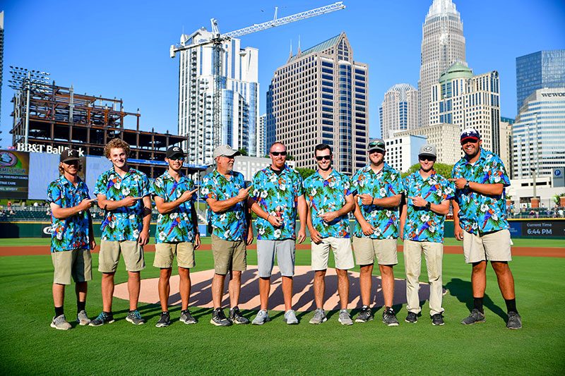 Matt Parrott, head groundskeeper of the Charlotte Knights says it's critical to have a dedicated staff throughout the organization in order to keep BB&T Ballpark in top shape. (Photo: Laura Wolff/Charlotte Knights)