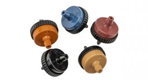 The updated point-source emitters are available in a variety of muted earth tone colors. (Photo: Hunter Industries)