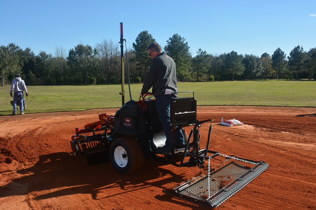 Volunteers from STMA, Project EverGreen and the Chatham County Parks & Recreation Department refurbished the baseball field at Mother Mathilda Beasley Park in Savannah, Ga. (Photo credit: Steve and Suz Trusty)