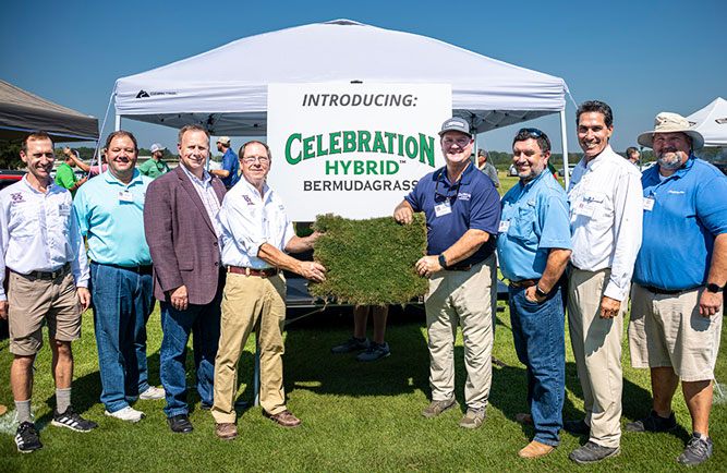 Mississippi State University and Sod Solutions celebrated the release of the new bermudagrass. (Photo: MSU)