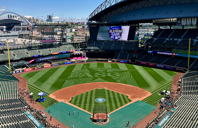 T-Mobile Park hosted MLB's 2023 All-Star festivities including the Home Run Derby, Futures' Game, Celebrity Softball game and more. (Photo: Kevin Dvorak)