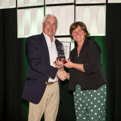 Will Wolverton recieves SFMA Innovative Award at SFMA Conference (Photo: Wiedenmann North America)