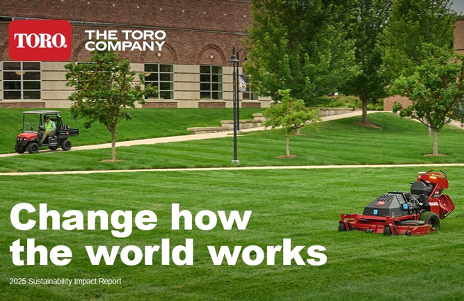 The Toro Co. unveils 2025 sustainability report and new climate commitments